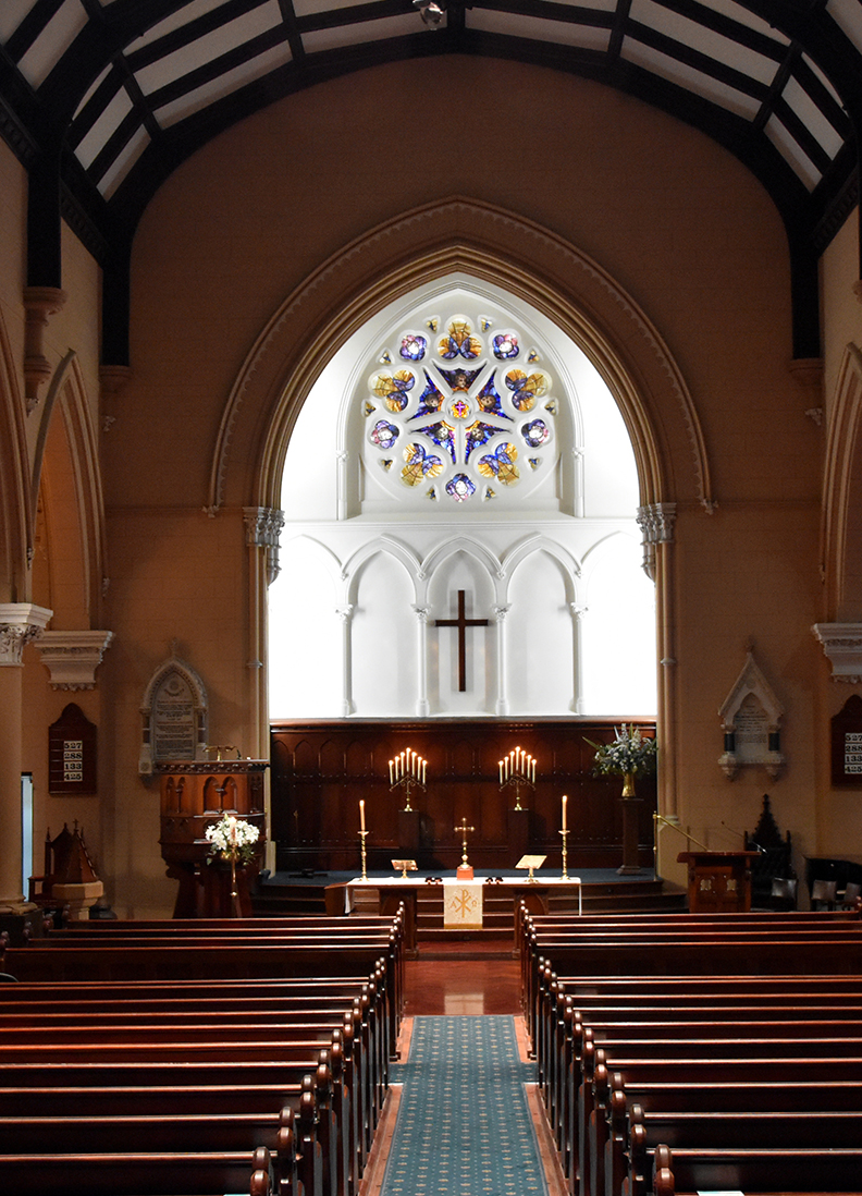 Inside church venue