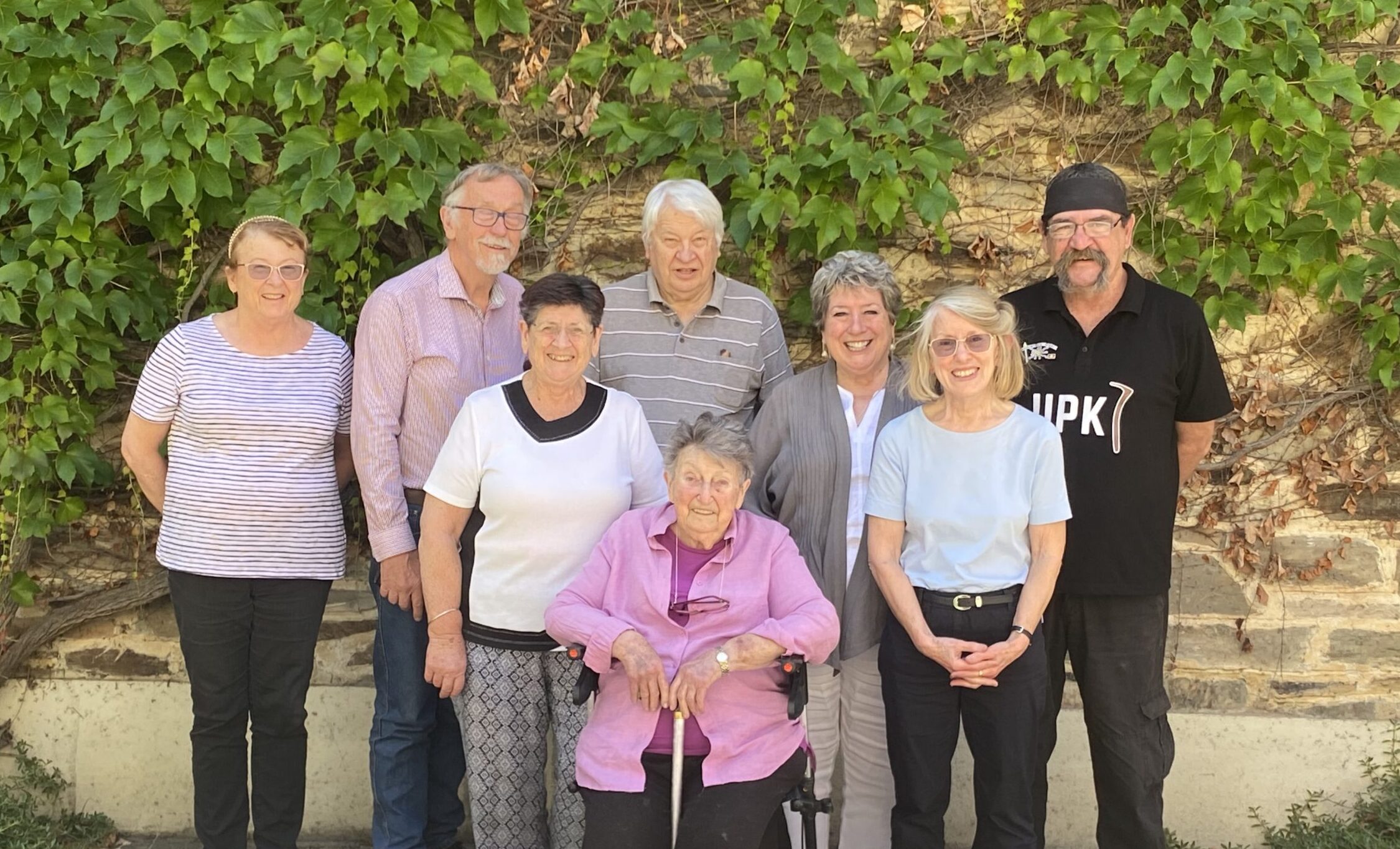 From left to right: Amanda Ruler, Peter Muller, Dianne Watters, Andrew Clarke, Marelle Harrisun, Meredith Edwards, Ruth Lyddon and Allen Edwards.  Absent:  Bet Petersen and Dean Eland.